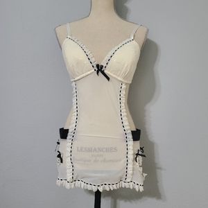 Sexy Padded Bra Wrap Nighty‎ with Bows Size Large